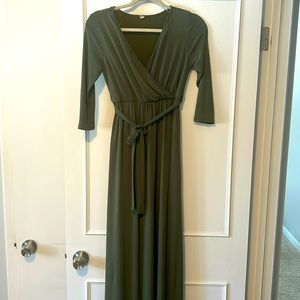 Pink Blush 3/4 sleeve gown